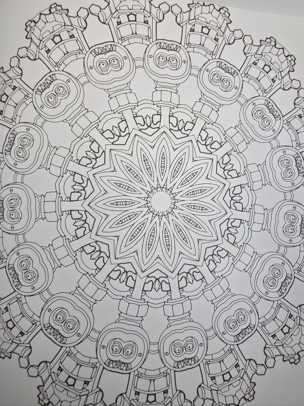 Fantastic Machines Adult Coloring Book #CRA3 - Picture 4 of 6
